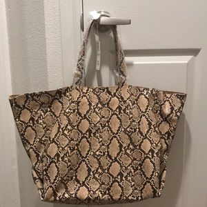 Mylah Glossy Python Tote Bag